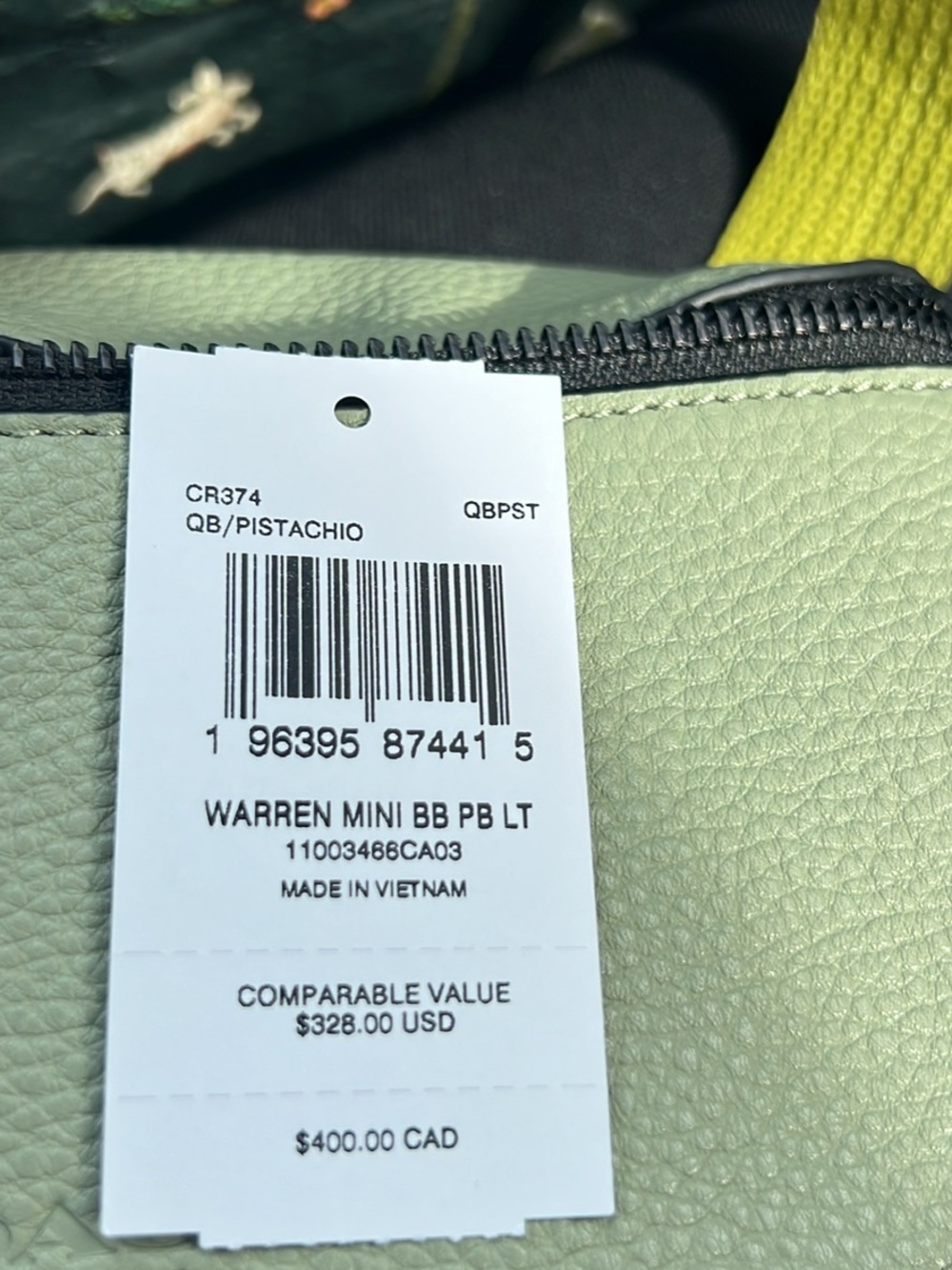 Coach Warren Mini Belt Bag in Pistachio - Picture 4 of 4